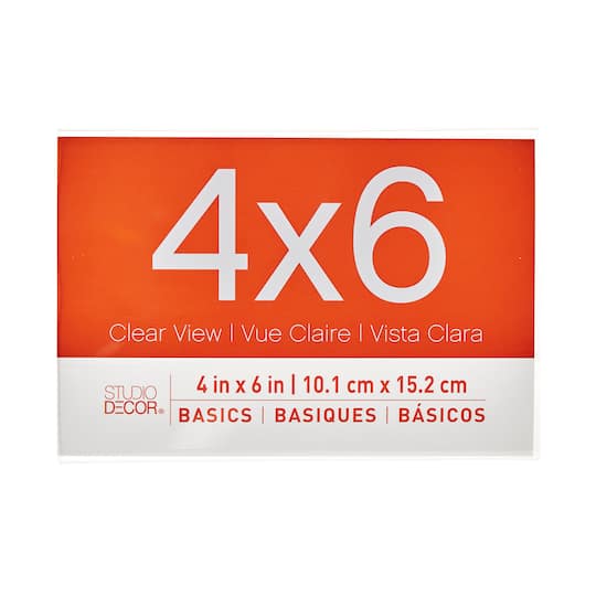24 Pack: Acrylic Horizontal Bent 4&#x22; x 6&#x22; Frame, Basics by Studio D&#xE9;cor&#xAE;